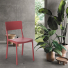 Tuoli polypropeenista design moderni keittiöön baariin ravintolaan puutarhaan Liner 