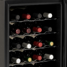 Viinikellari jääkaappi 28 viinipullolle LED yksi vyöhyke  Bacchus XXVIII Luettelo