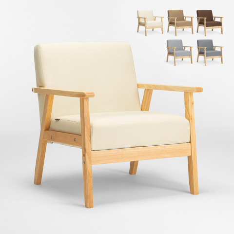 Nojatuoli tuoli skandinaavinen klassinen muotoilu puinen käsinojilla Uteplass Tarjous