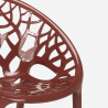Pöytäsetti pyöreä beige 80 cm 2 tuolia design Maze 