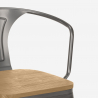tuolit tyyli Lix teollinen muotoilu baari keittiö steel wood arm light Hinta
