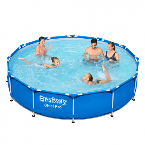 Bestway Steel Pro pyöreä maanalainen uima -allas 366x76cm Pool Set 56681