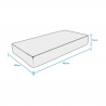 Waterfoam-vaahtomuovipatja 16 cm ortopedinen 80x190 Easy Comfort Valinta