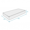 Lasten yhden hengen patja 80x160 Memory Foam anatominen 23 cm Comfort M Ominaisuudet