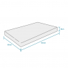 Lasten yksittäispatja 80x160 Memory Foam anatominen 18 cm Super Top M Ominaisuudet
