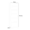 6-laatikkoinen makuuhuoneen design lipasto valkoinen Onda Septet Alennukset