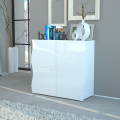 Monikäyttöinen valkoinen puinen kaappi 2 ovet kylpyhuone keittiö Onda Double Tarjous