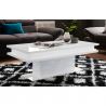 Sohvapöytä 100x55cm moderni olohuoneen design valkoinen Little Big Alennukset