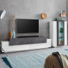 Moderni olohuoneen säilytysseinä liuskekivi valkoinen TV-kaappi Corona Tarjous