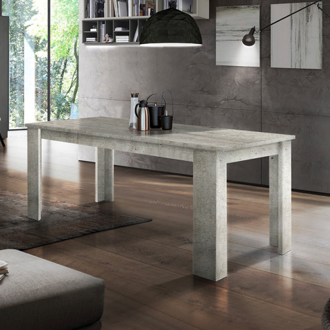 Moderni laajennettava design ruokapöytä 160-210x90cm Jesi Pilka Tarjous