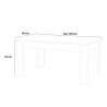 Jatkettava puupöytä valkoinen 140-190x90cm olohuone ruokasali Jesi Hout Alennusmyynnit