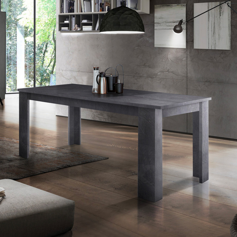 Jatkettava liuskekivipöytä 120-170x90cm olohuoneen ruokasaliin Jesi Indis
