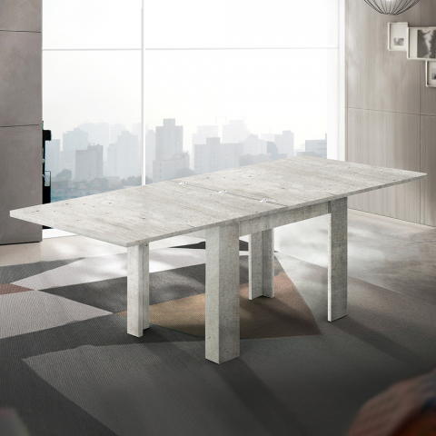 Jatkettava taitettava designpöytä 90-180x90cm ruokasalissa Jesi Style