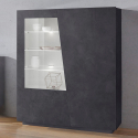 Moderni sivupöytä kirjahyllyllä 120x43 cm liuskekivi design Vega Bias Tarjous