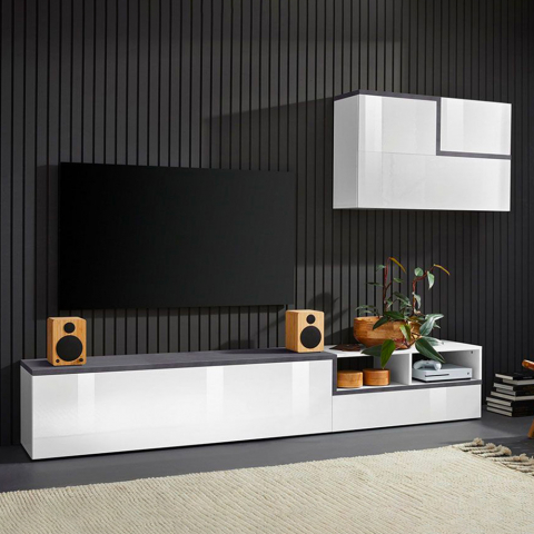 Varusteltu seinä design TV-kaappi seinäkaappi olohuone Zet Skone Ardesia