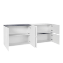Sideboard Zet Fabrik Ardesia L, 210 cm, 6 ovea, eteinen/ruokasali Alennusmyynnit