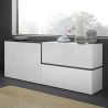 Sideboard Zet Fabrik Ardesia L, 210 cm, 6 ovea, eteinen/ruokasali Alennukset