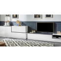 Sideboard Zet Fabrik Ardesia L, 210 cm, 6 ovea, eteinen/ruokasali Varasto