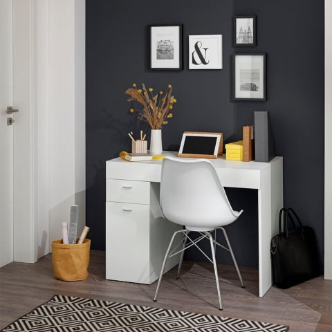 Työpöytä liukukansi tilaa säästävä koti toimisto 100x60cm Sliding M