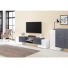 TV-taso 190 cm, 4 ovea, 2 hyllyä, moderni muotoilu, Pillon Ardesia XL Alennukset