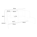 Moderni muotoilu liuskekivi valkoinen olohuoneen lipasto 160cm 4 ovet Uusi Coro Four Luettelo