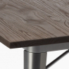 setti teollinen muotoilu pöytä 80x80cm 4 tuolia Lix tyyli keittiö baari hustle 