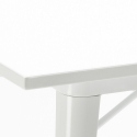 pöytäsetti teollinen valkoinen 80x80cm 4 tuolia Lix puu century wood white 