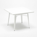 pöytäsetti teollinen valkoinen 80x80cm 4 tuolia Lix puu century wood white 