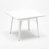 pöytäsetti 4 tuolia keittiö valkoinen 80x80cm century white top light Ominaisuudet
