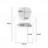 Setti 2 tuolia pöytä neliönmuotoinen 70x70cm beige sisä- ja ulkokäyttöön Lavett 