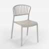 Pöytäsetti pyöreä 80cm beige 2 tuolia design moderni Gianum 