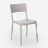 Setti 2 tuolia polypropeeni pöytä pyöreä 80cm beige design Aminos 