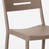 Setti 2 tuolia polypropeeni design pöytä pyöreä 80cm beige Ipsum Ipsum 
