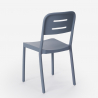 Setti 2 tuolia design moderni neliönmuotoinen pöytä 70x70cm musta Larum Dark 