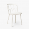 Setti 2 tuolia polypropeeni design pöytä 80cm pyöreä beige Kento Valinta