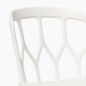 Setti 2 tuolia polypropeeni design pöytä 80cm pyöreä beige Kento Ominaisuudet