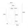 baarisetti teollinen 4 jakkaraa baaripöytä 60x60cm mason steel top light 