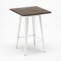 Lix-henkinen korkea baaripöytä ja 4 tuolia bruck white, 60x60cm, puu ja metalli Hankinta