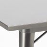 setti 4 tuolia neliön muotoinen pöytä 80x80cm Lix teollinen muotoilu wrench 
