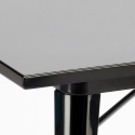 setti 4 tuolia pöytä 80x80cm neliö teollinen tyyli wrench tumma 