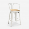 Bruck White Top Light 4 baarituolia + baaripöytä 60x60 cm metallia ja puuta Hinta