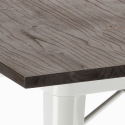 setti 4 tuolia neliön muotoinen pöytä Lix 80x80cm puu metalli anvil light 