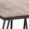 Rhodes Noix 4 baarituolia + baaripöytä 60x60 cm vintagetyyliä metallia ja puuta Hinta