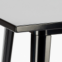 Rush Black 4 baarituolia + baaripöytä 60x60 cm vintagetyyliä metallia ja puuta Hankinta