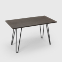 4 tuolin sarja Lix industrial style suorakulmainen pöytä 120x60cm wire Hankinta