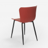 4 tuolin sarja Lix industrial style suorakulmainen pöytä 120x60cm wire 