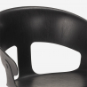 Ruokapöydän setti 80x80cm puu metalli 4 tuolia design Reeve White 