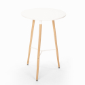 Pyöreä pöytä 60cm 2 jakkaraa Skandinaavinen design Ojala Light 