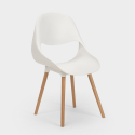 Valkoinen pyöreä pöytä 100cm Skandinaavinen muotoilu 4 tuolia Midlan Light Valinta