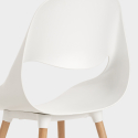 Flocs Light Skandinaavisen muotoilun suorakulmainen pöydän setti 80x120cm 4 tuolia Mitat